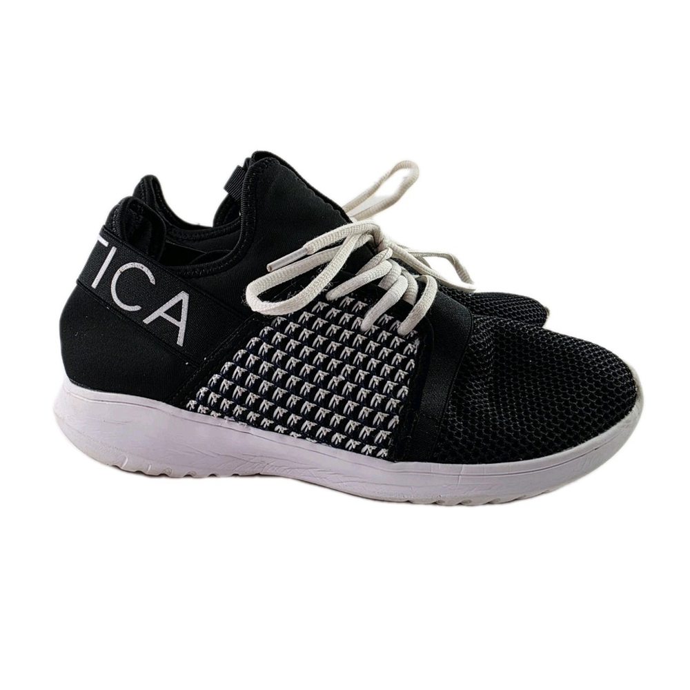 Nautica Kappil BlackTennis Shoes Sneakers Lace Up Women's Size 8.5